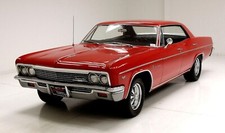 1966 Chevrolet Impala Red Qtr 24x36 Inch Poster Classic