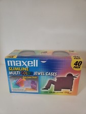 Maxwell CD Slimline Storage Cases 40 Pack - Protect Organize CDs - 40 Pack