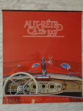 Ancien Calendrier AUTO RÉTRO CLUB 1997 Garage atelier pompe à essence bidon déco