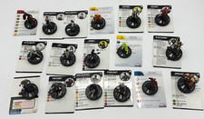 Marvel Heroclix Lot of 17 w/ Cards   Spider-Man Wolverine Iron Man