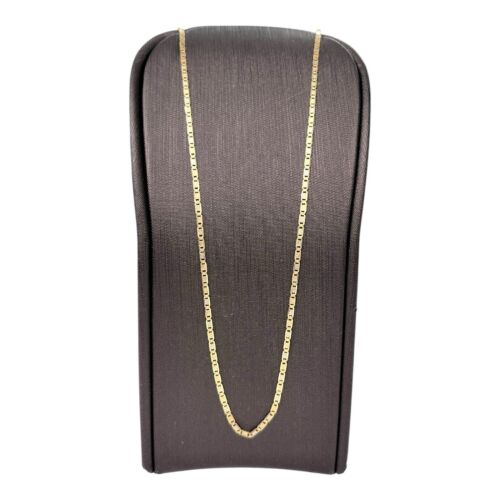 18ct 18K Yellow Gold Italian Anchor Mariner Chain Necklace 2.01 Grams 45cm. New