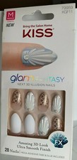 Kiss Nails Gel Fantasy Glue Sea Shell White 3D fish scale jewel HOT LOOK!