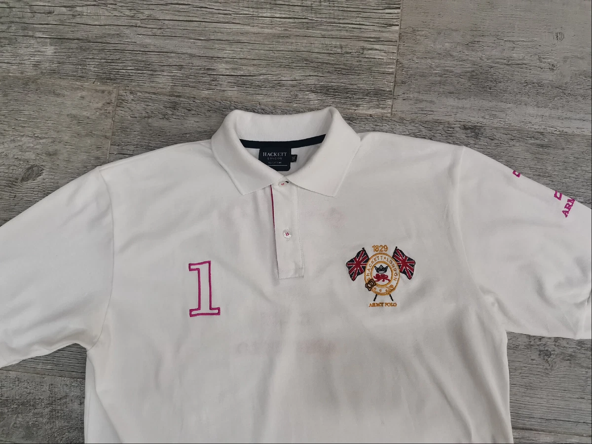 White hackett top polo shirt