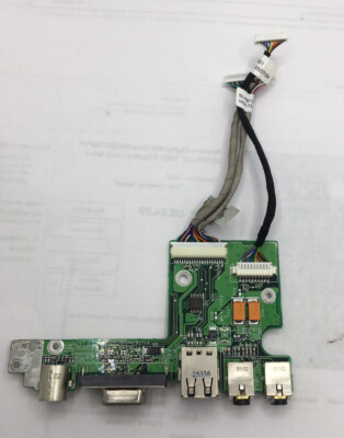 HP Pavilion DV4000 Audio VGA S-Video USB Board W/cable 384625-001