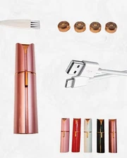  Hair Removal Device, Facial Hair Removal Women and men  red with 4 x  head