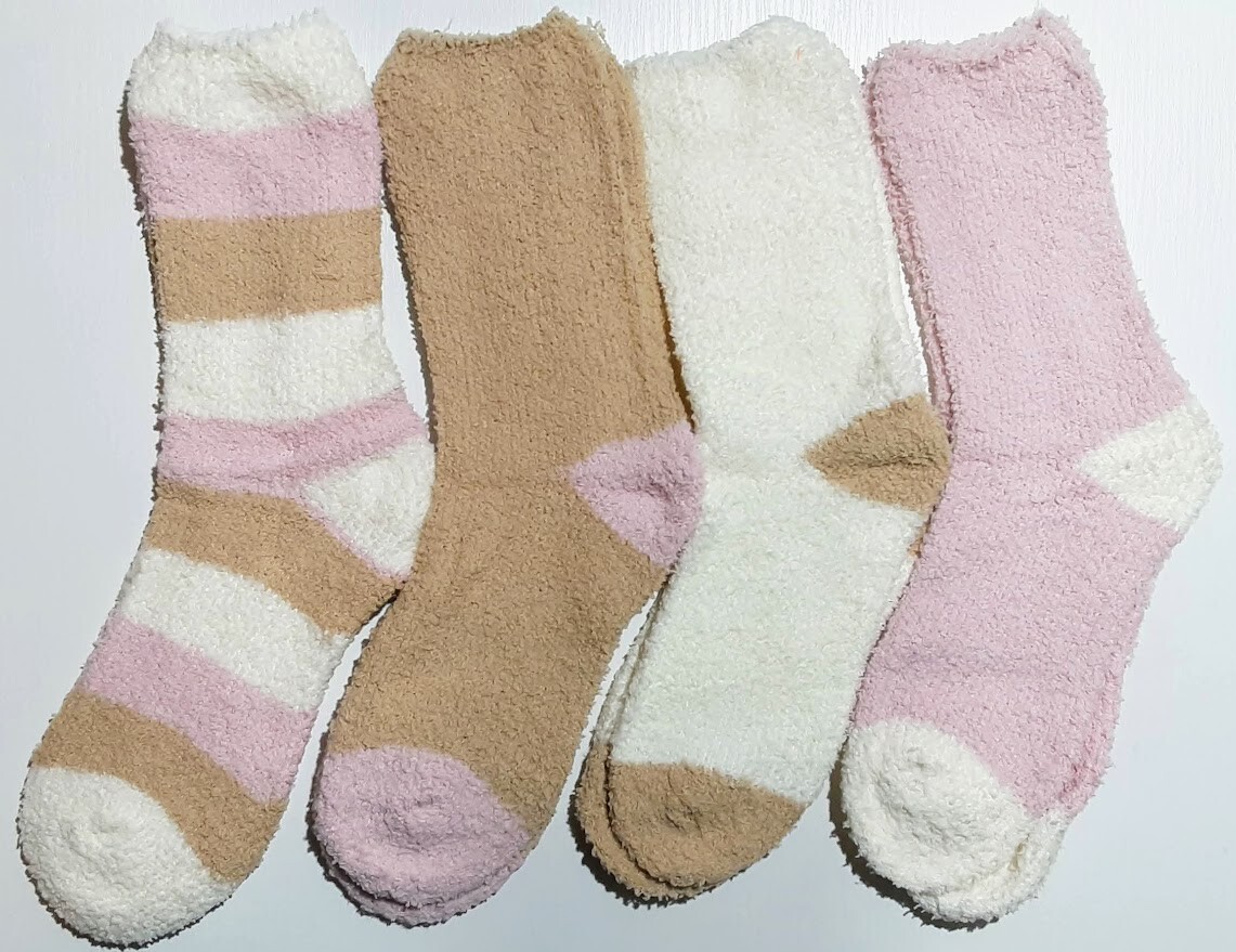 PONY 1 x confezione da 4 calze morbide calze invernali calze da letto diversi modelli IMBALLO ORIGINALE
