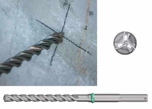 Heller 13mm x 340mm SDS-Max Enduro Trijet Hammer Masonry Drill Bit German Tools - Picture 6 of 6