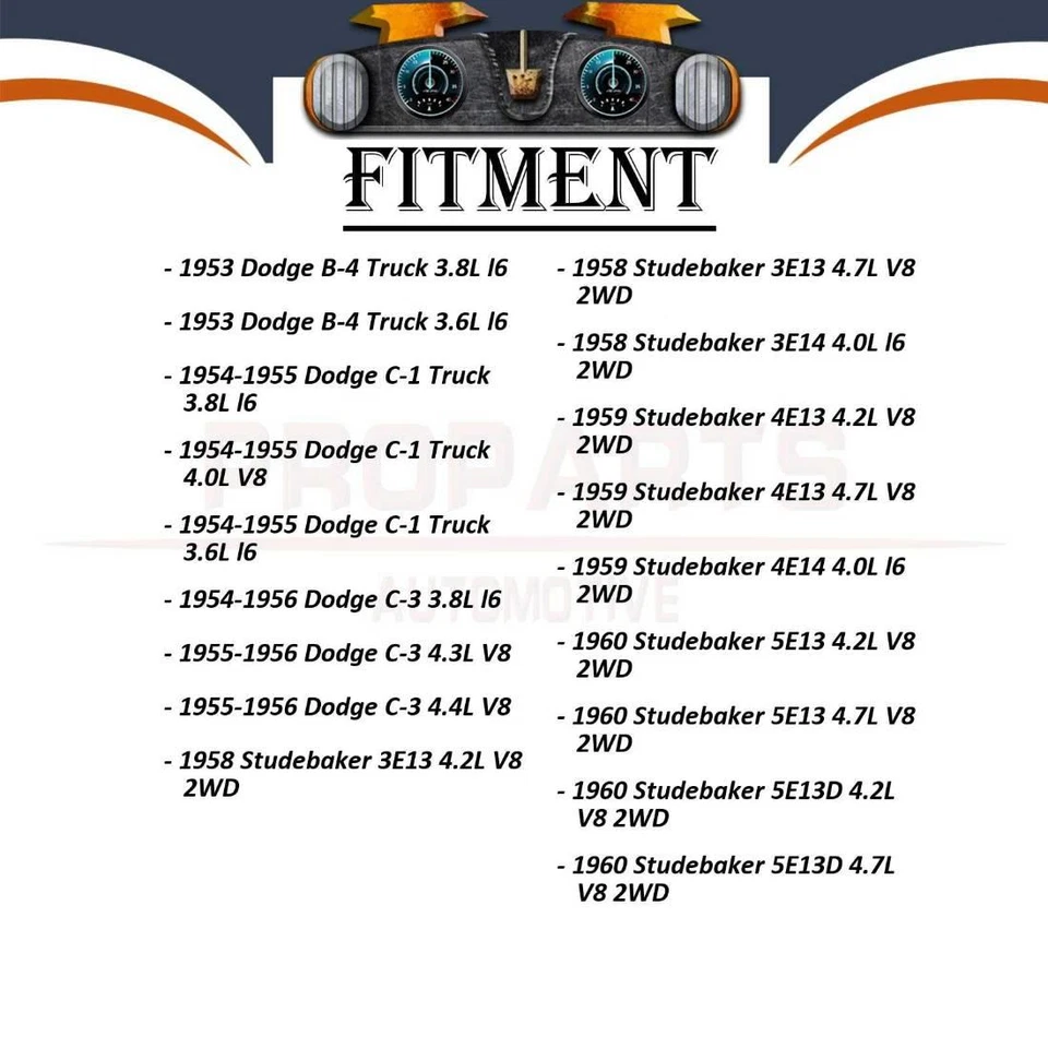 First Stop Hydraulic Brake Hose Front Rear 3x For Studebaker 5E13D 4.7L 2WD 1960 - Image 2 of 4