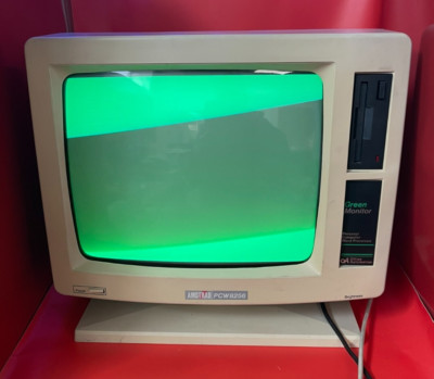 Amstrad PCW8256 Personal Computer Grün Monitor Vintage - Beschreibung lesen