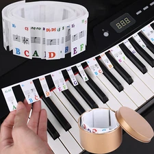 iMountek Removable 88-Key Electronic Keyboard Piano Key Note Stickers Labels