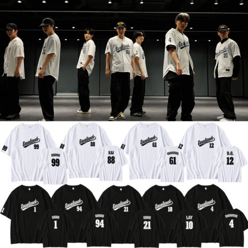 Kpop EXO Member T-SHIRT EXIST Tshirt Unisex Cotton TEE - Afbeelding 1 van 21