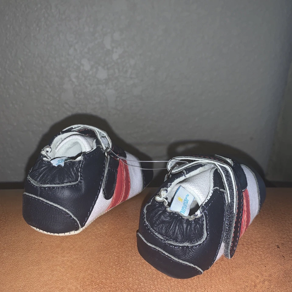 Zapato Deportivo Baby Ministar Explorers By Bobux Cuero Genuino 0-6 Meses Foto 4 de 4