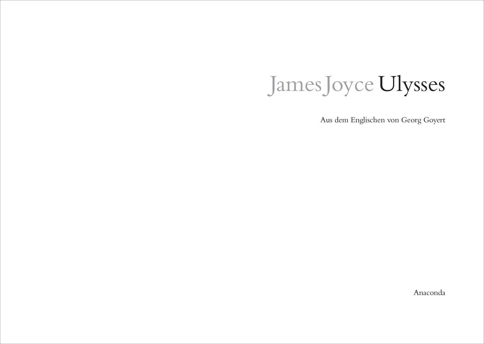 Roman Von James Joyce 7 Buchstaben www.ebay.de