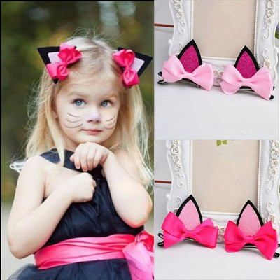 Hairpins Cat Ears Bunny Barrettes Cute Hair Clips Kids Hair
