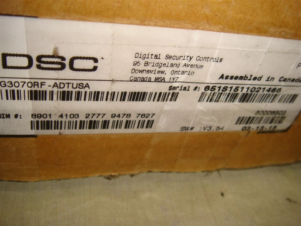 DSC/ADT 3G3070RF 3G WIRELESS UNIVERSAL ALARM COMMUNICATOR - Image 2 of 4