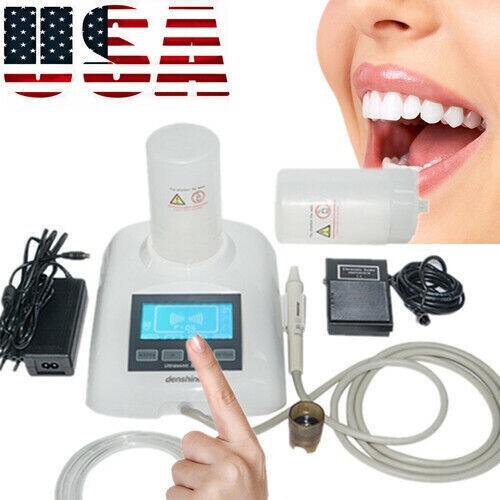 Scaler ad ultrasuoni piezoelettrico LCD fibra ottica dentale acqua autocontenuta + 2 bottiglie - Foto 13 di 15