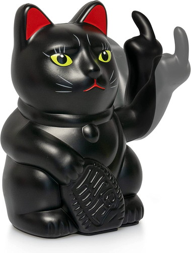 ANGRY CAT - Winkekatze Lucky CAT - Lustige Winkende Katze - Japanische Winkkatze - Bild 3 von 12