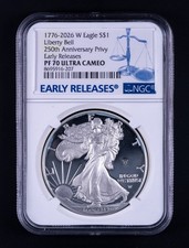 2026W Silver Eagle 250th Anniv Liberty Bell Privy NGC PF70 UCAM DCB207