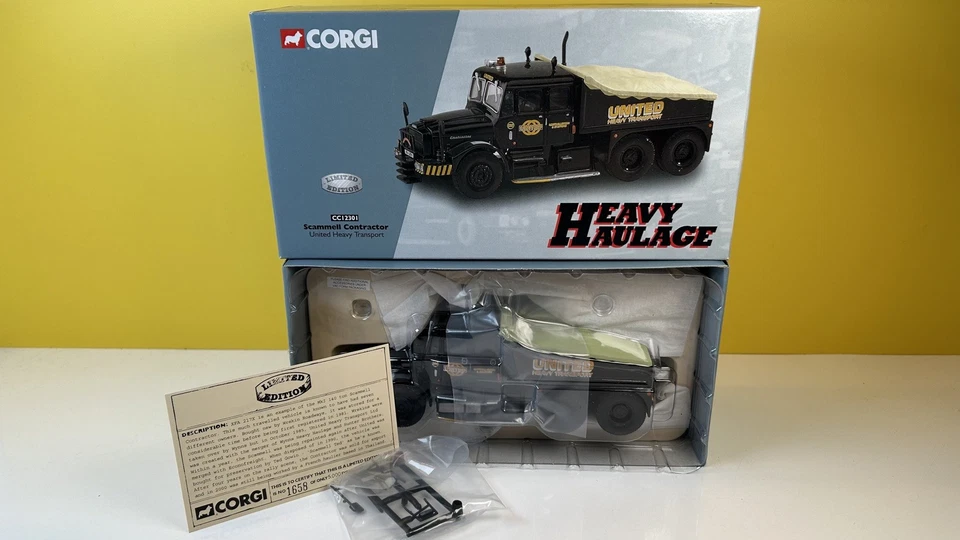 CORGI 1:50 HAULAGE CC12301 SCAMMELL CONTRACTOR-UNITED HEAVY TRANSPORT / NEW MIB - Image 3 of 4