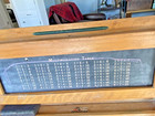 National School Natural Slate Chalk Board Slatington Easel Rotating Picture Vtg — photo 9