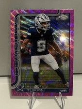 2025 topps chrome football kavontae turpin pink wave refractor /250