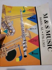 Vintage UMI All American Music Festival Folder Made In USA Instrument Print