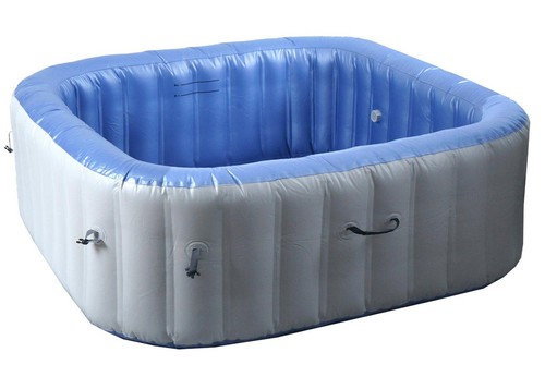 Whirlpool HWC-N97, Outdoor heizbar aufblasbar Pumpe PVC, eckig 198cm grau-blau - Bild 6 von 9