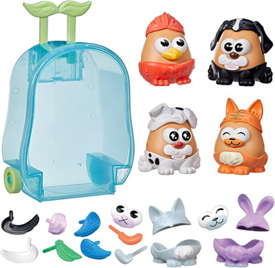 Potato Head Pet-Tato Tots, Pet-Themed Set with 31 Parts and Pieces plus Rolling