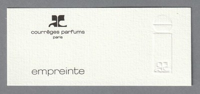 Werbekarte - Advertising Card - Impreinte de Courrèges