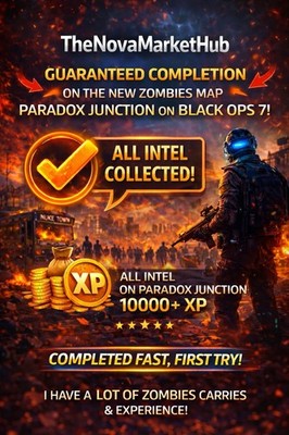 Paradox Junction 100% Intel Calling Card Carry Black Ops 7 BO7 Zombies New Map