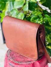 Bold Leather Full Flap Messenger Laptop Padded Shoulder Computer