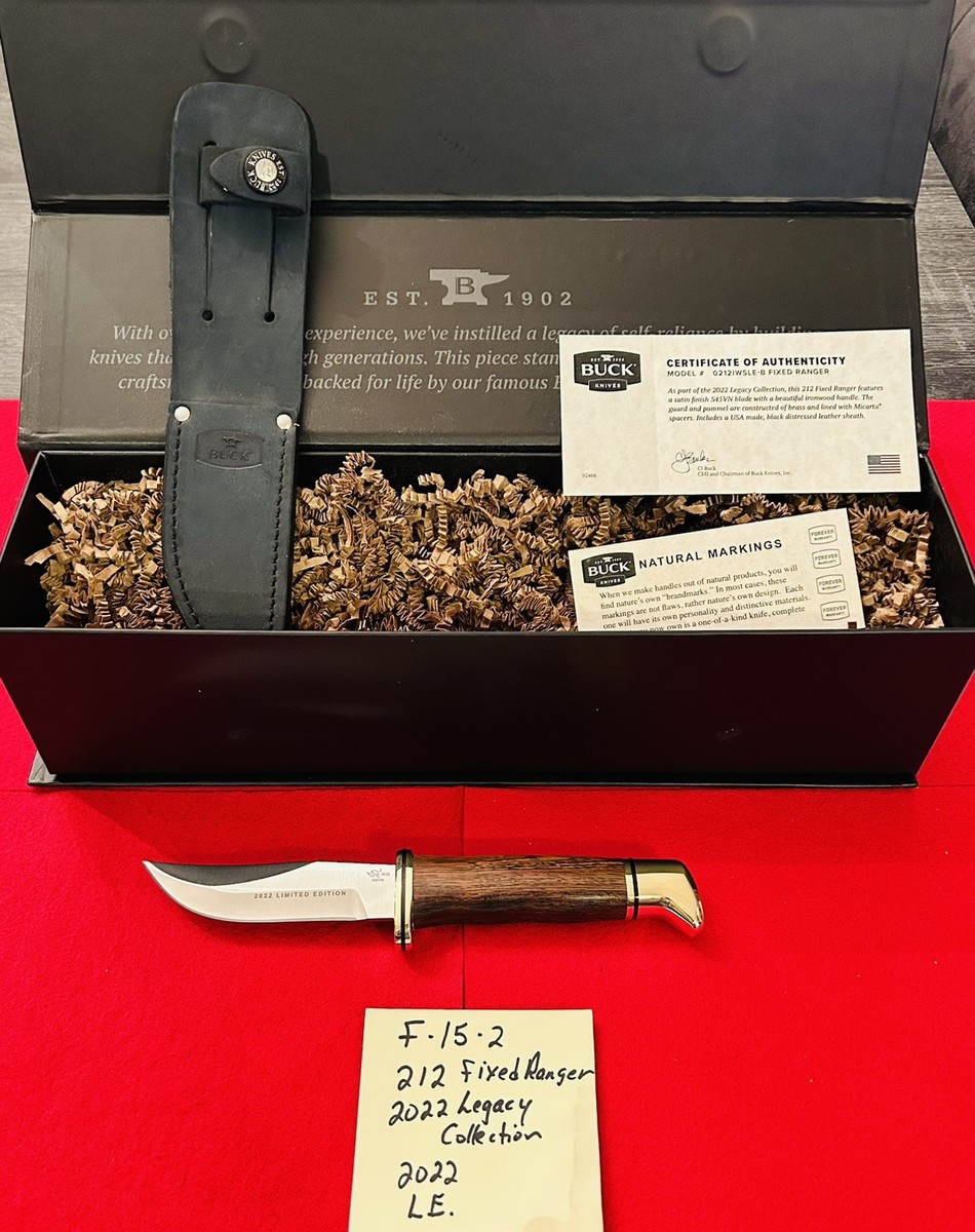 Buck USA 212 Ranger 2022 Legacy Collection Knife with Sheath