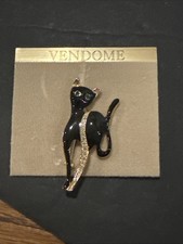  Endome Cat Pin Brooch Vintage New 