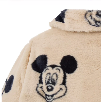 xxl - Disney Parks 2025 Mickey and Minnie Mouse Faux Fur Jacket | eBay