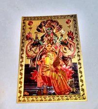Hindu Lord Narayana Narai Vishnu Laxmi Family Image Picture India Pooja Worship