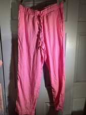 CHARTER CLUB LUXURY 100% LINEN WOMEN PANTS PI...