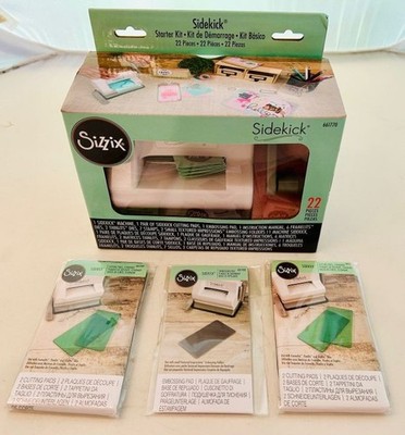 Sizzix Sidekick Starter Kit * 661770 PLUS  4 Extra Cutting Pads & Embossing Pad!