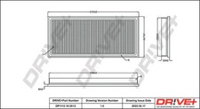 Luftfilter Filtereinsatz DP1110.10.0513 Dr!ve+ für SUBARU IMPREZA Station Wagon