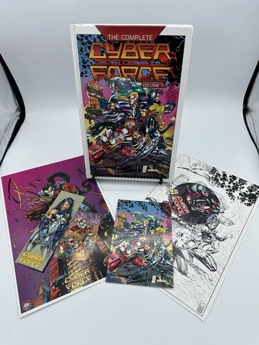 Cyberforce Vol.1 HC (2022) Image Kickstarter Signed Silvestri + Print & Extras