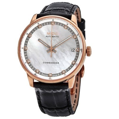 Mido M0162073611600 Commander II MOP Dial 33 mm Women's Watch New