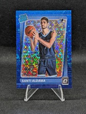 Santi Aldama Donruss Optic Blue Disco Rated Rookie /50 Card #176 Memphis