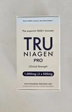 TRU NIAGEN PRO - Clinical Strength 1000mg NAD+ Booster Supplement - 60 Capsules