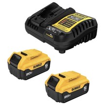 DEWALT 20V MAX Lithium-Ion Battery 2-Pack, 5.0 Ah DCB205-2c new