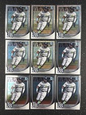 (9) 2025 Bowman Chrome Mega Box Junior Caminero Mojo/Base #80
