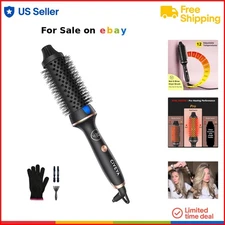 Thermal Hair Brush Plastic 1.5 Inch Ionic Blowout Curling Styler Home