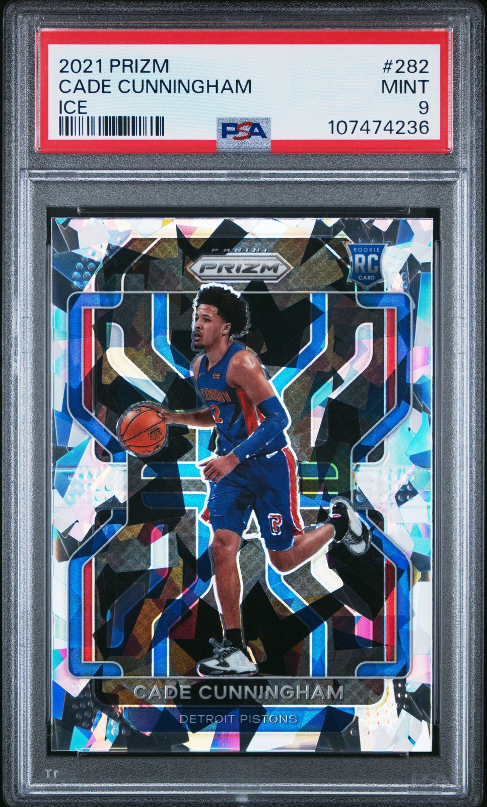 2021 PANINI PRIZM ICE #282 CADE CUNNINGHAM PSA 9