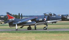 British Aerospace Sea Harrier FRS1 Desk Wood Airplane New Model Large Scale 1/32