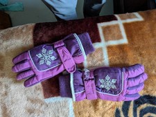 Thinsulate Girls Size Med Purple Winter Gloves
