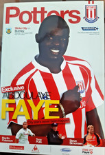 Stoke City v Burnley programme 2009/10 - Premier League BURNLEY'S 1st EVER GAME