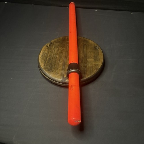 Holz Gehstock 26" orange mit Gummi Handschutz - Bild 6 von 8